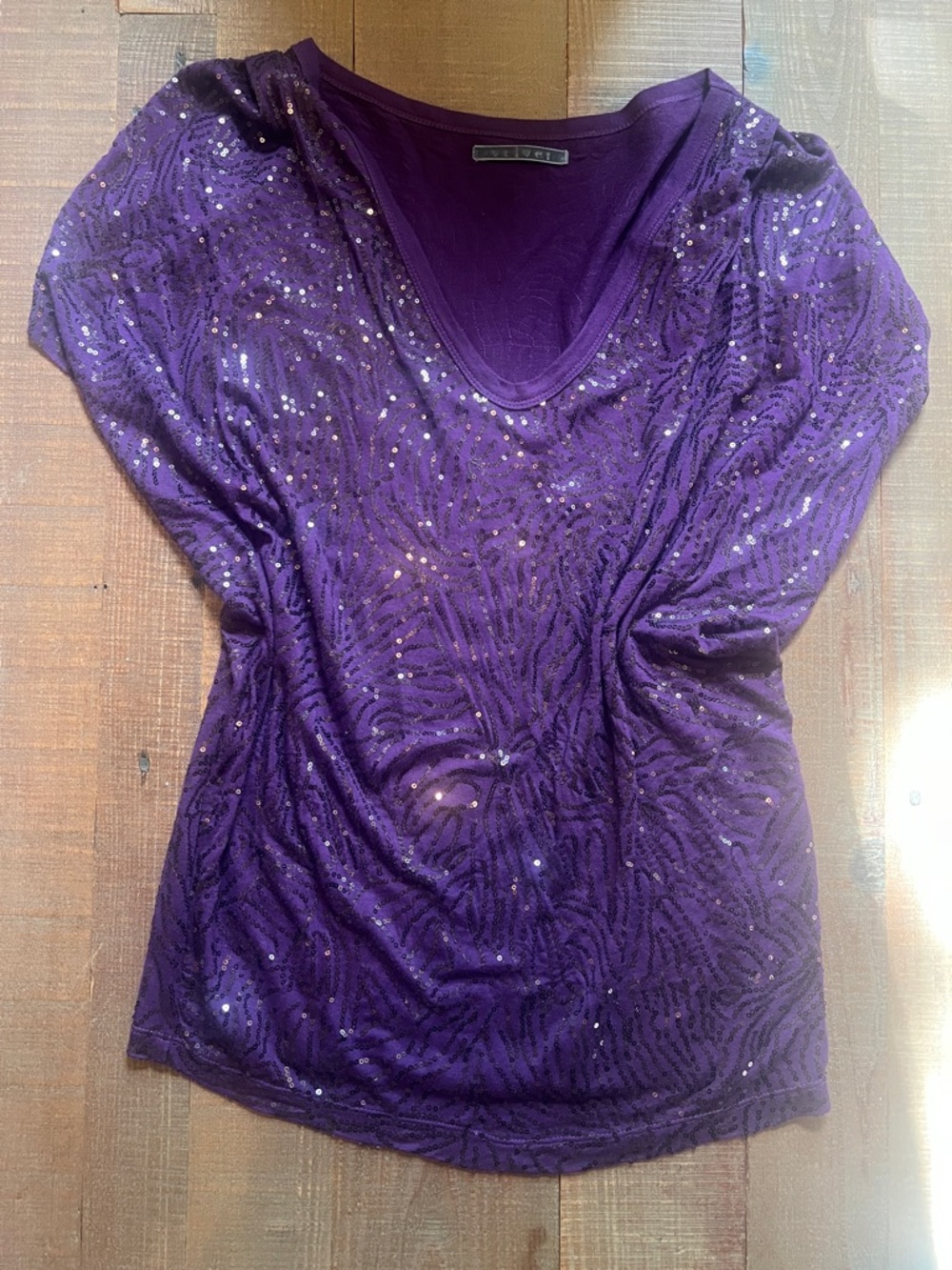 Velvet Sequin Top